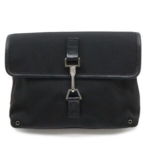 Gucci Black Belt Bag with Silver Hardware